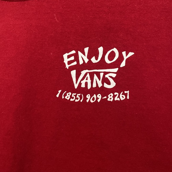 red vans t-shirt - Picture 2 of 3